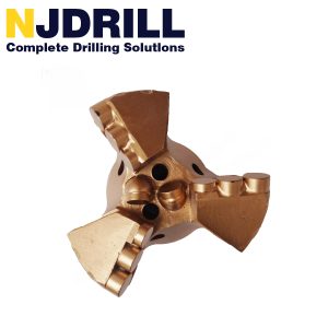 Three-blade heartless composite bit
